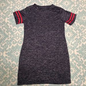 Poof! Girls Dress Marble Blue and White, Size M